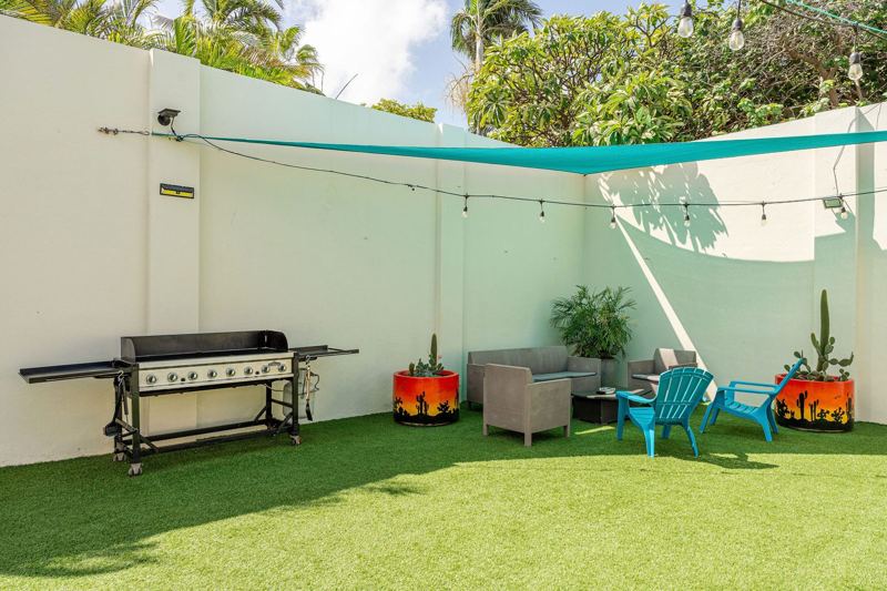 BBQ and lounge area